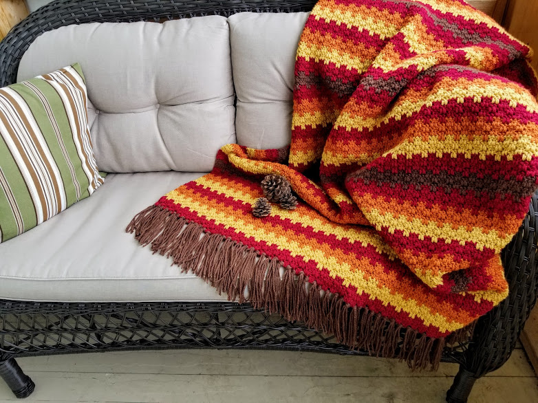 Bedding Fall Crocheted Blanket Home & Living Blankets & Throws etna.com.pe